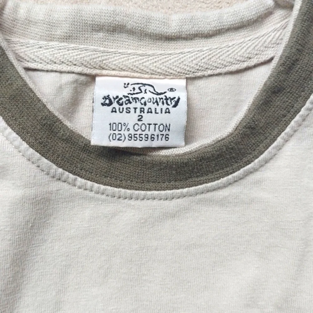 Australian souvenir kids short sleeve tee shirt - khaki green - size 2T/3T